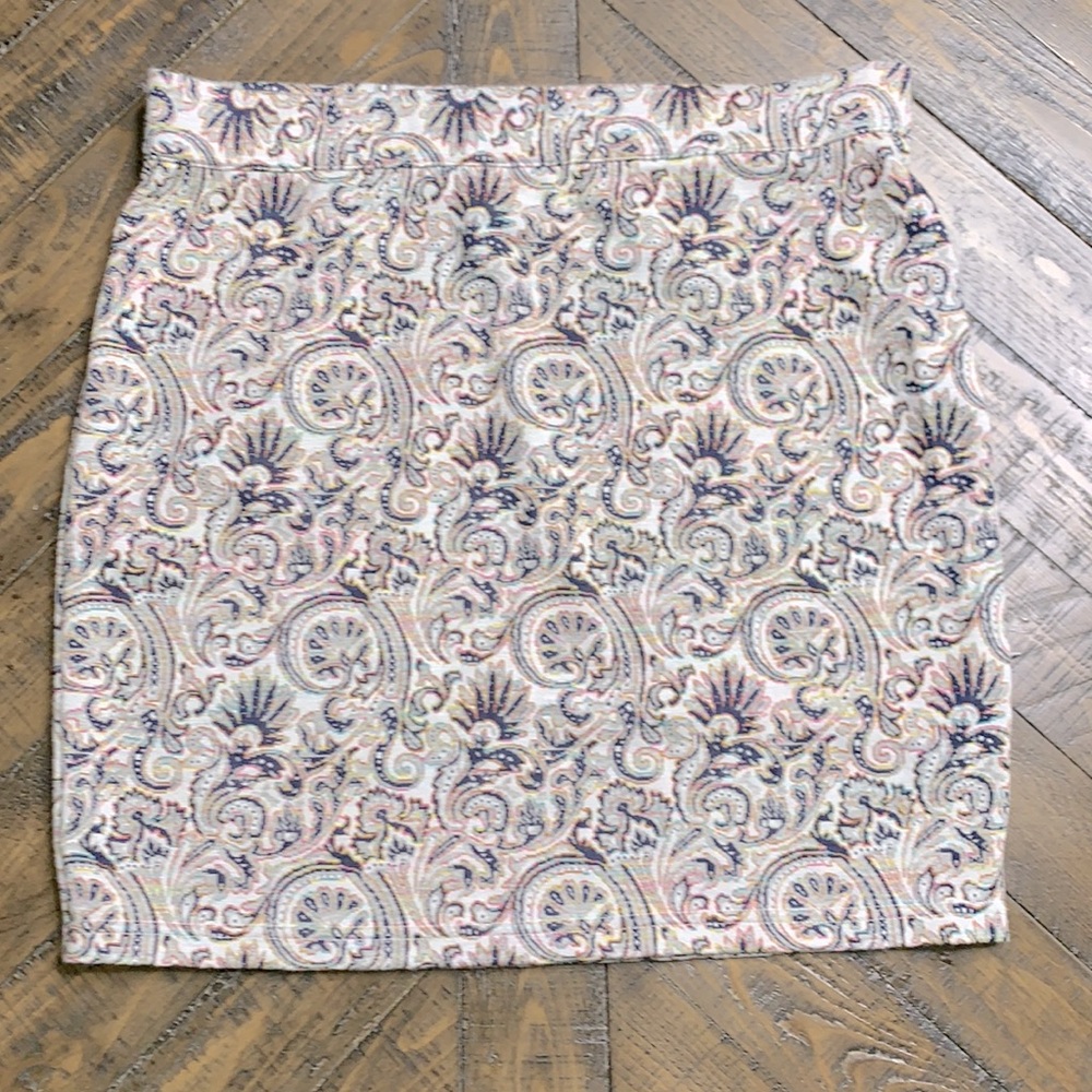 Free People Cream Plaid & Black Paisley Mini Skirt Set - Picture 2 of 6